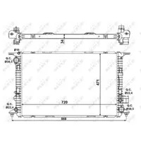 Radiator, racire motor NRF 58439