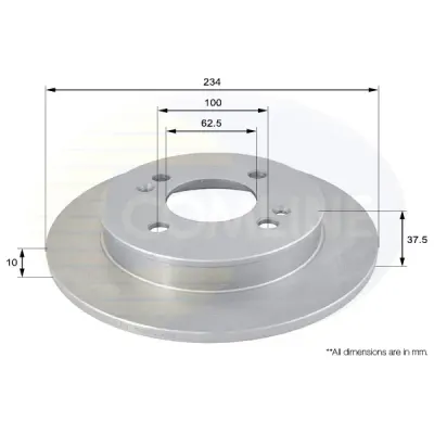 Disc frana COMLINE ADC1056