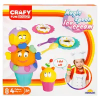 Set de modelare din plastilina, Magic Spoon Ice Cream, Crafy, 22 piese