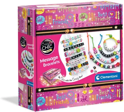 Set creativ Clementoni Crazy Chic - Fa-ti bratara cu mesaj