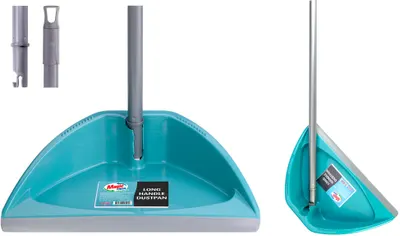 Spatulă cu margine de cauciuc și mâner pliabil Magic Clean - Premium, acvamarin