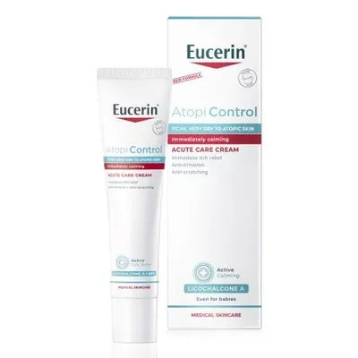Crema pentru îngrijirea pielii în fazele acute AtopiControl, 40 ml,Eucerin