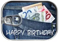 Felicitare in conseva Gespaensterwald - Happy Birthday Money
