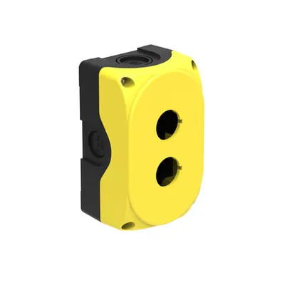 Doza semnalizare, goala fara elemente semnalizare si comanda, pentru 2 elemente. YELLOW COVER