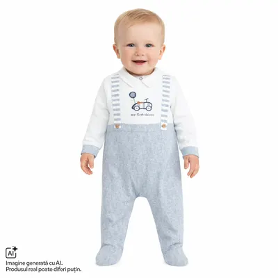 Salopeta bebelusi Chicco deschidere la scutec, Turcoaz, 01132-70MFCI