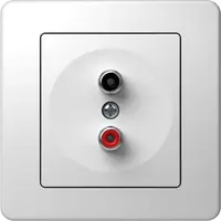 Ekonomik Priza audio alb, TEM Modul TEM-KE22PW-B