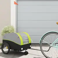 Gossi remorca pentru biciclete, negru si verde, 30 kg, fier