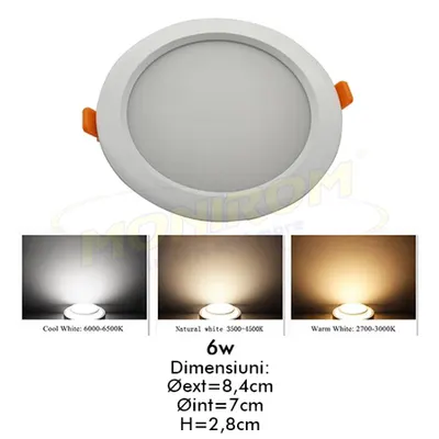 Fomsi – Spot led IP54/3C 6w/85mm 569 *TV 0,25ron