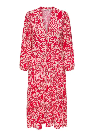 Camasa rochie dama 15308233 - Rosu - Rosu