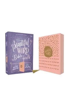 Niv, Beautiful Word Bible for Girls, Updated Edition, Leathersoft, Zippered, Pink, Red Letter, Comfort Print: 600+ Full-Color Illustrated Verses