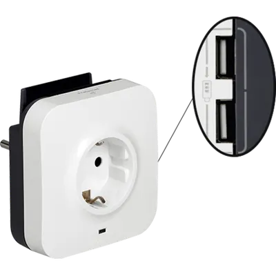 Priza schuko de curent + doua incarcatoare USB