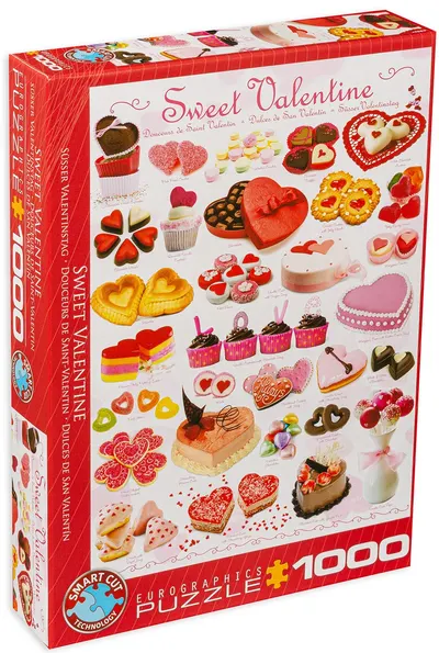 Puzzle Eurographics din 1000 de piese - Dulciuri pentru Sfant Valentin