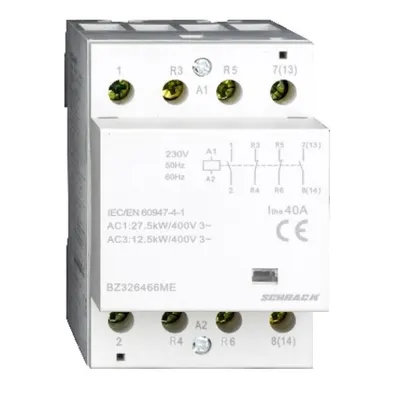 Contactor modular (3UH) 40 A, 2ND+2NI/230 Vca, seria AMPARO