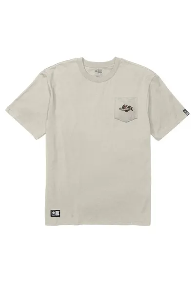Tricou din bumbac cu buzunar pe piept