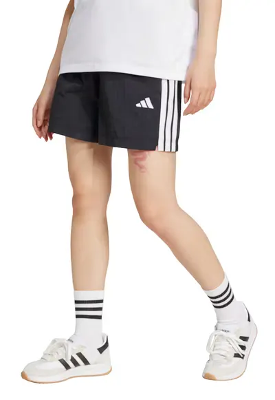 Pantaloni scurti cu talie ajustabila - Alb/Negru stins