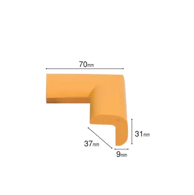 Protectie colturi Car Boy Safety 37x70x31x9mm Galben