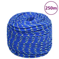 vidaXL Frânghie de barcă, albastru, 6 mm, 250 m, polipropilenă