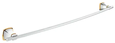 Bara prosop Grohe, Grandera bath towel bar, montare pe perete, fixare ascunsa, 600mm, crom/auriu