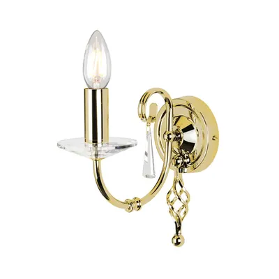 Aplica Aegean 1 Light Wall Light – Polished Brass