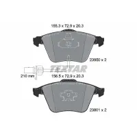 Set placute frana, frana disc TEXTAR 2395001
