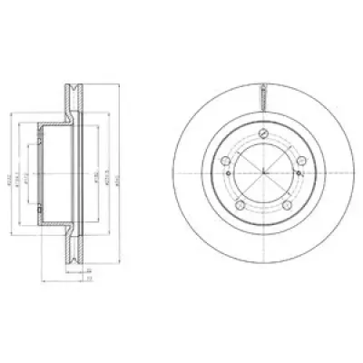 Disc frana DELPHI BG9067