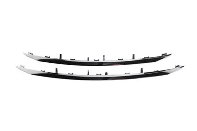 Ornament grila fata potrivit PEUGEOT 2008 2013-2016 - superior 2 buc. set, plastic, crom