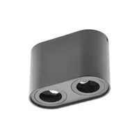 Spot - Ceiling light fixture SENSO DUO, aluminum, 83x165x110, IP20, max 50W, round black