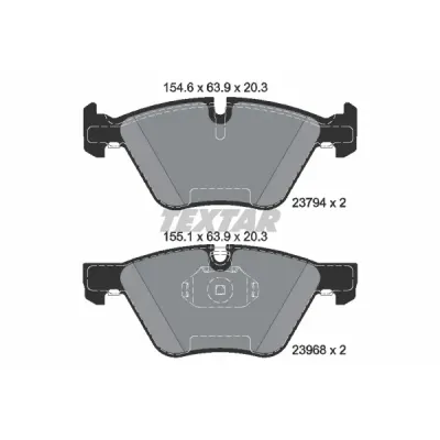 Set placute frana, frana disc TEXTAR 2379401