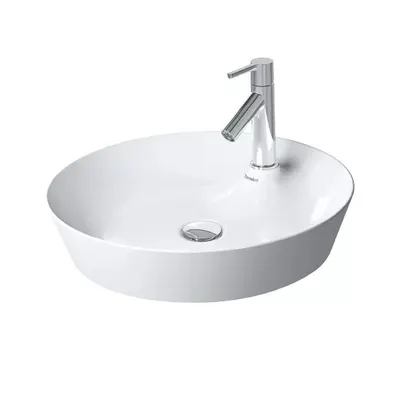 Lavoar Duravit Cape Cod 2328480000, montare pe blat, 480 mm, DuraCeram, rotund, Alb