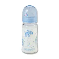 Sticlă de sticlă Baby Nova - 230 ml, albastru