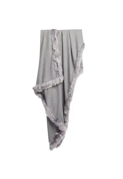Eșarfă dama - 100% lână de alpaca - gri - 180cm