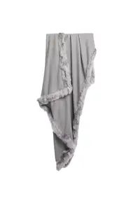 Eșarfă dama - 100% lână de alpaca - gri - 180cm