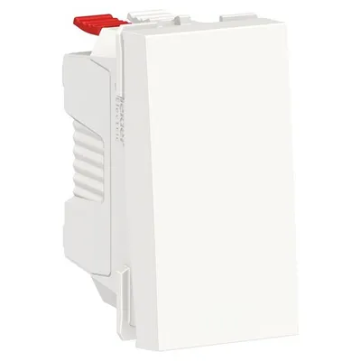Intrerupator cu revenire 1 modul Schneider Noua Unica NU310618, alb