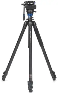 Trepied video Benro - Travel Angel Aero + S4PRO, 55.5-165.5 cm, negru