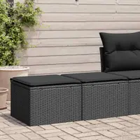 Gossi set mobilier de gradina cu perne, 2 piese poliratan/lemn acacia