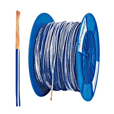 Tambur cu conductor H05V-K 1 albastru/alb