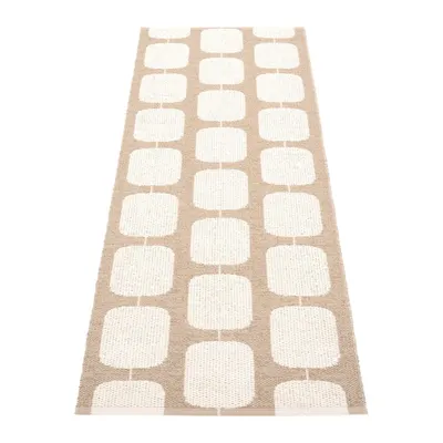 Covor tip traversă pentru interior și exterior bej/crem 70x200 cm Sten Light Nougat – Pappelina