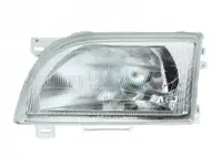 Far fata Stanga (halogen, H4, manual, mecanic, fara motoras, culoare insert: cromat, culoare semnalizator: transparent) potrivit FORD TRANSIT, TRANSIT TOURNEO 01.91-03.00