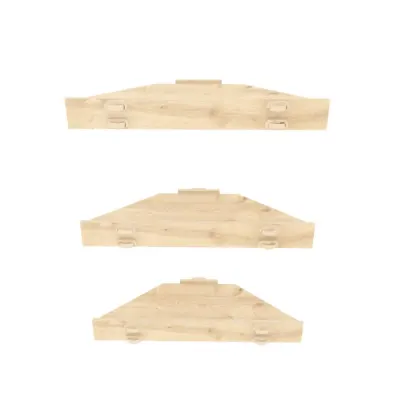 Raft suspendat EDIS, stejar, 39,4x14,5x5 cm
