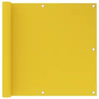 vidaXL Paravan de balcon, galben, 90x600 cm, HDPE