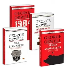 Pachet Orwell: 1. 1984; 2. Ferma animalelor; 3. Hoinar prin Paris si Londra; 4. Zile birmaneze