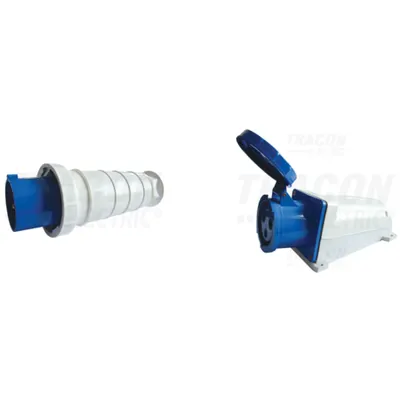 Pachet Industrial IP67 Puternic: Fisa si Priza Aparenta, 125A, 250V - Conexiuni Extreme si Sigure