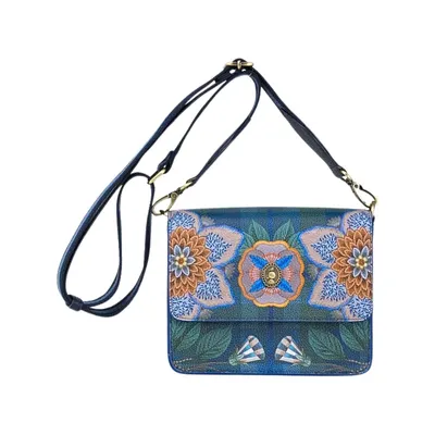 Geantă Fenna crossbody, Dark Blue, 19x6x16 cm, colecția Flores Felices, Pip Studio