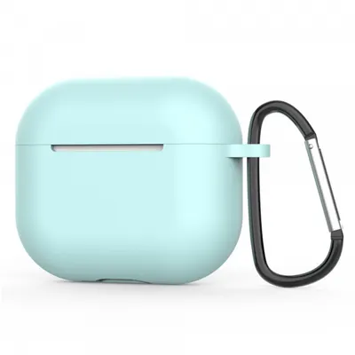 Husa Techsuit Silicone pentru Apple AirPods 4, Turcoaz Deschis