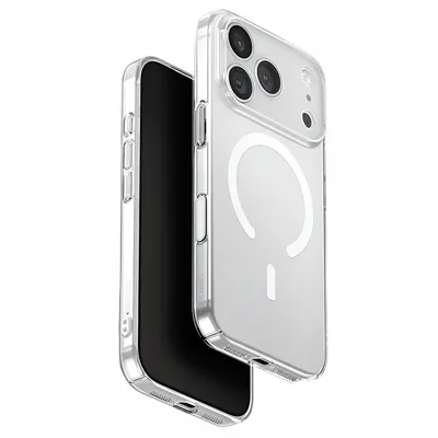 Husa MagSafe pentru Apple iPhone 17 Pro, UNIQ, AirSuit MagClick, Transparenta