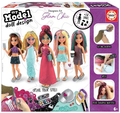 Set Educa Dolls - Modelul meu de design de papusa, sic glamour