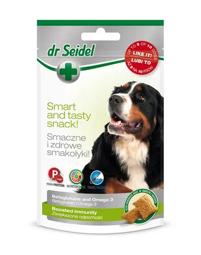 DR SEIDEL gustări câini imunitate beta glucan și omega 3 90 g