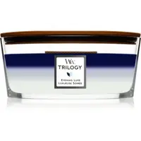 Woodwick Trilogy Evening Luxe lumânare parfumată cu fitil din lemn (hearthwick)