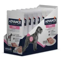 ADVANCE VETERINARY DIETS Atopic Derma Care, XS-XL, Curcan, dietă veterinară,, plic hrană umedă câini, piele & blană, (în aspic), bax, 150g x 8buc