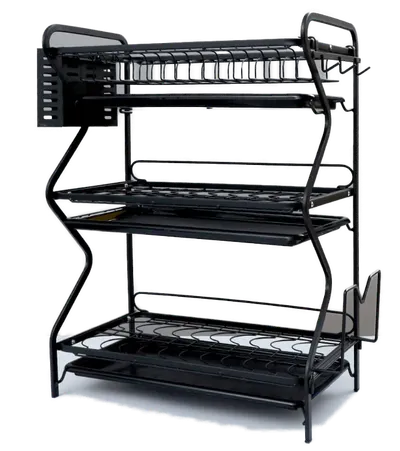Scurgator de vase metalic premium cu 3 niveluri